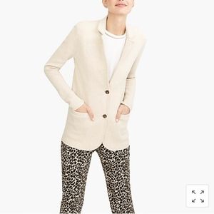 J crew sweater blazer beige
